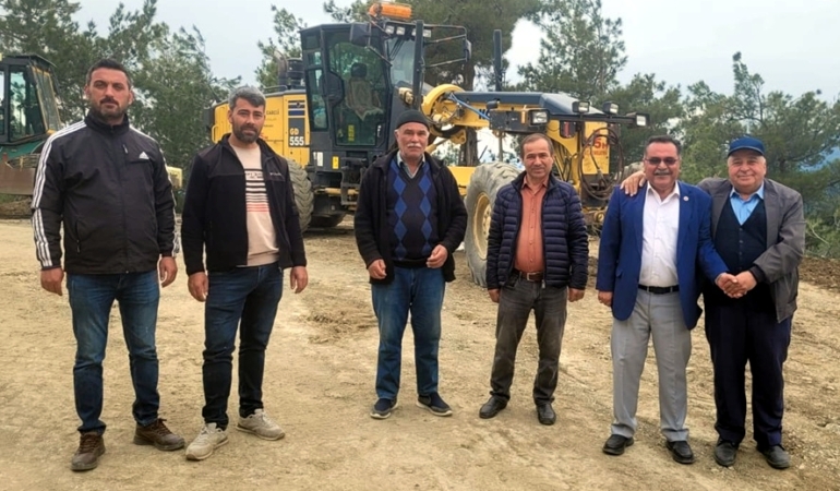 Yol çalışmaları yerinde incelendi