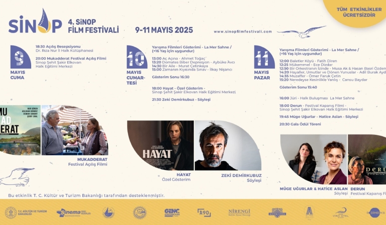 Sinop sinemanın usta isimlerini ağırlayacak