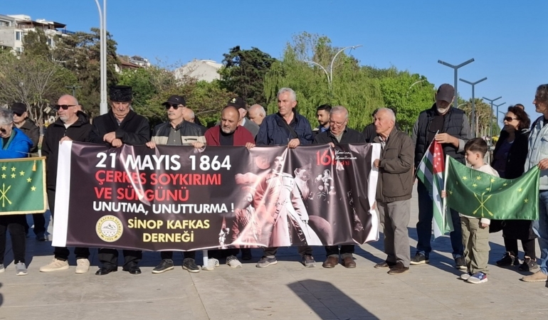 Çerkez sürgününde hayatını kaybedenler Sinop’ta anıldı