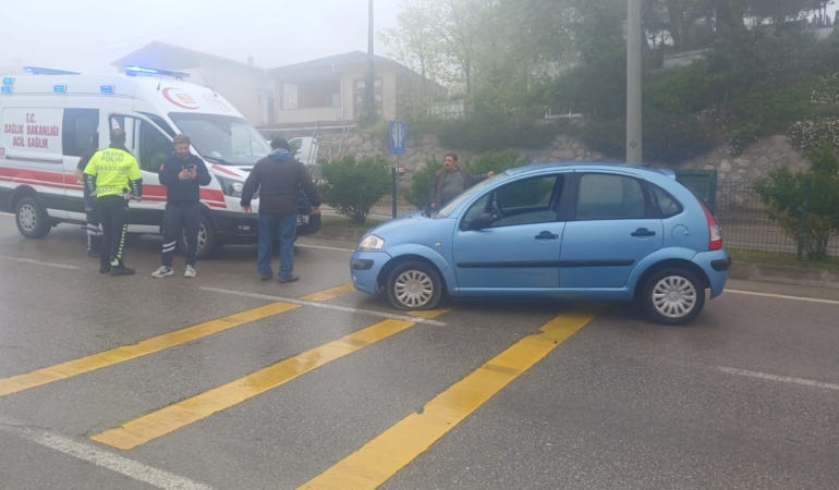 Sinop’ta yoğun sis kaza getirdi