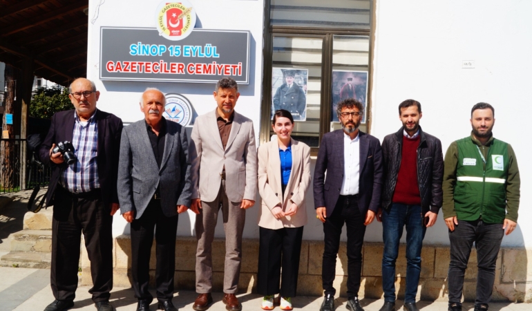 Yeşilay’dan Sinop basınına ziyaret