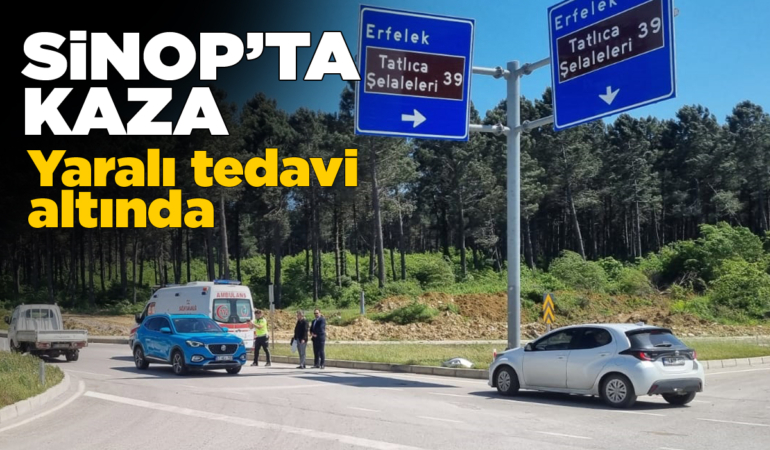 Sinop-Erfelek kavşağında kaza