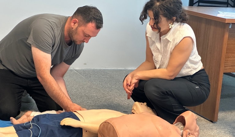 Sinop’ta çalışanlara Temel İlk Yardım Eğitimi verildi