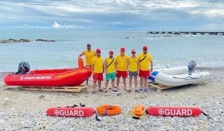 İlçede gümüş bröveye sahip cankurtaranlar görev aldı