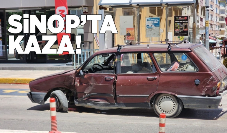 İki otomobil çarpıştı