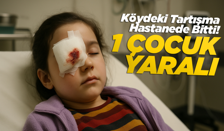 Köydeki olayda küçük çocuk yaralandı