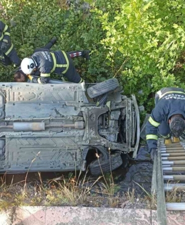 dereye-ucan-otomobildeki-1-kisi-yaralandi