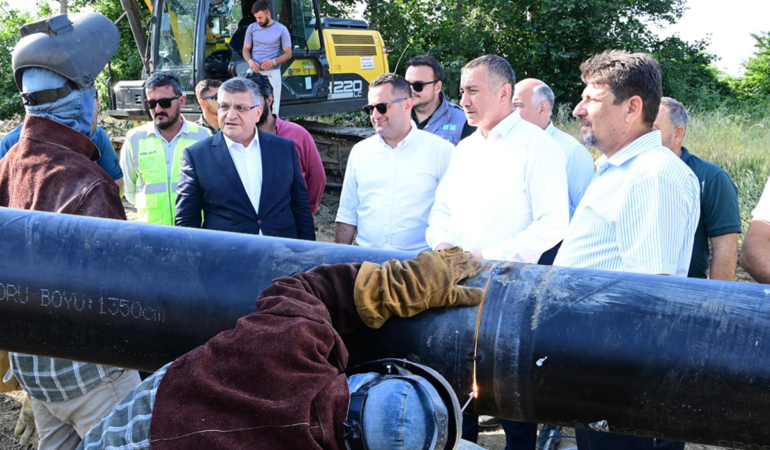 Ayancık ve Erfelek doğalgaz hattında ilk kaynak atıldı