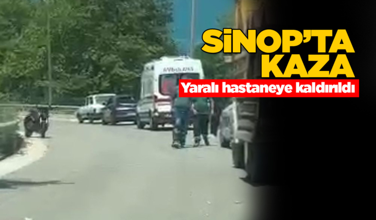 Bariyere çarpan motosikletin sürücüsü yaralandı