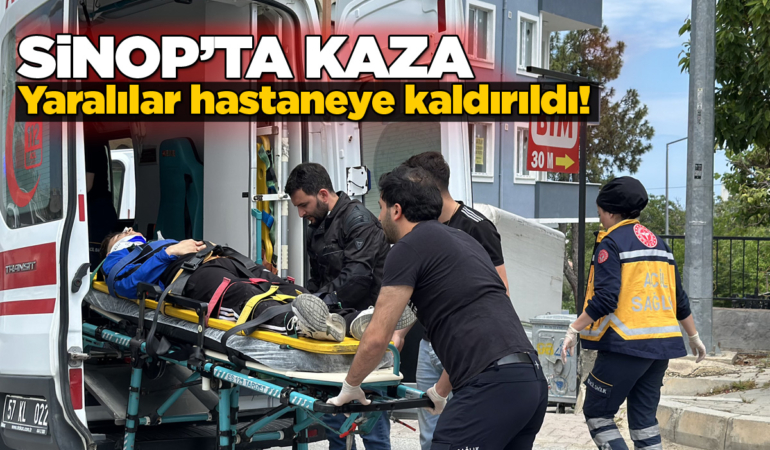 Motosiklet ile otomobil çarpıştı: 2 yaralı