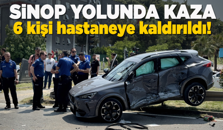 Panelvan ile otomobil çarpıştı: 6 yaralı