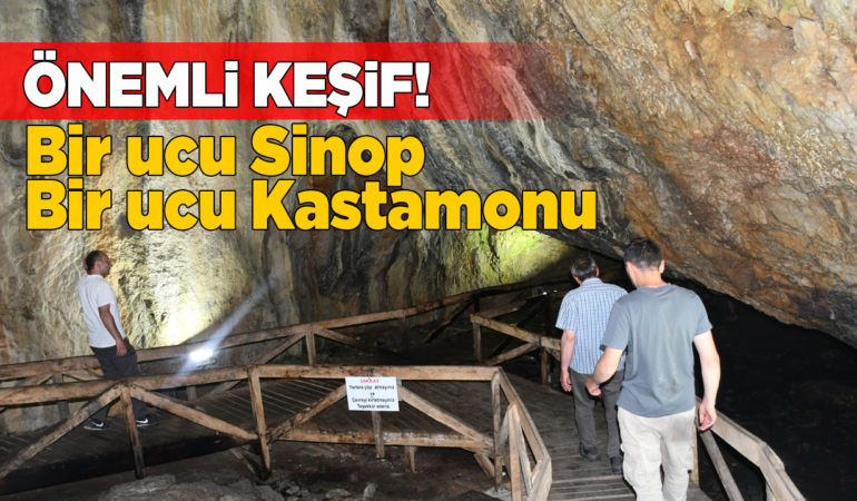 Sinop’taki mağara hakkında önemli keşif
