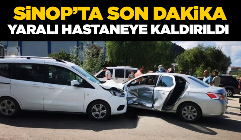 Sinop’ta kaza: Yaralı hastaneye kaldırıldı