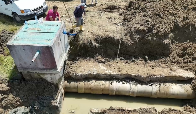 Karasu Ovası’ndaki sulama hattı arızası onarıldı