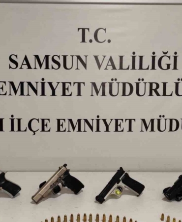 samsunda-ruhsatsiz-silah-tasiyan-sahislar-yakalandi