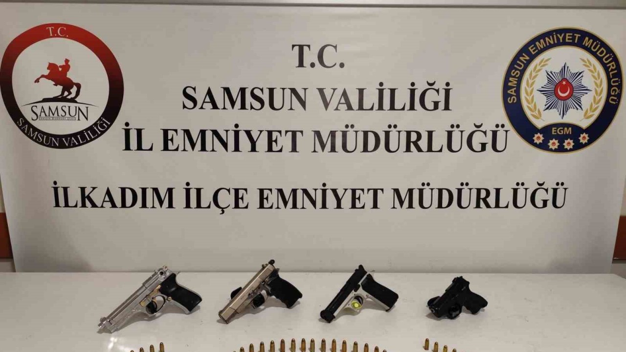 samsunda-ruhsatsiz-silah-tasiyan-sahislar-yakalandi