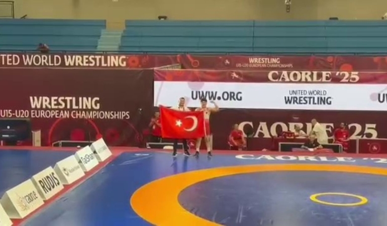 Samsunlu sporcu Avrupa şampiyonu oldu