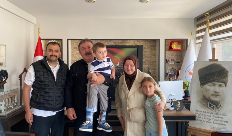 Sinop’ta SMA tanısı konulan Eyüp, hastalığı yendi