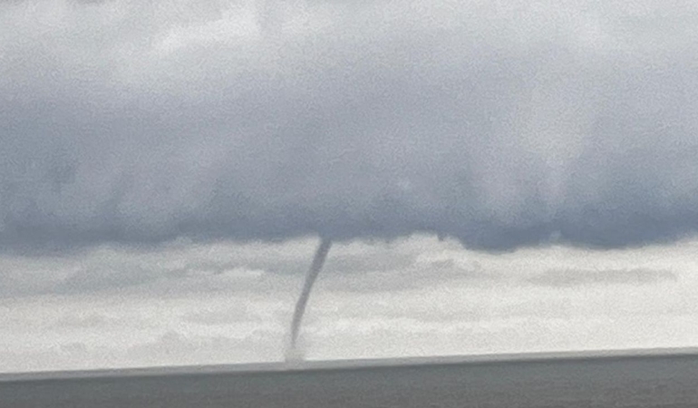 Sinop açıklarında hortum oluştu