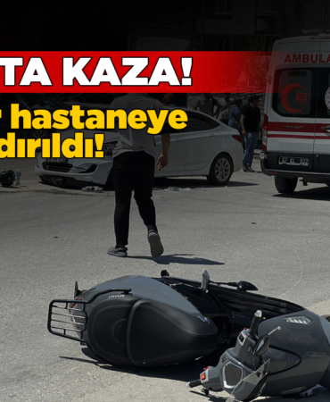 Sinop'ta otomobille motosikletin çarpıştığı kazada 2 kişi yaralandı