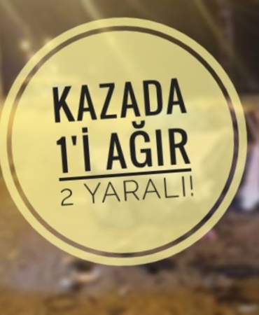 Boyabat çevre yolunda kaza: 1’i ağır 2 yaralı