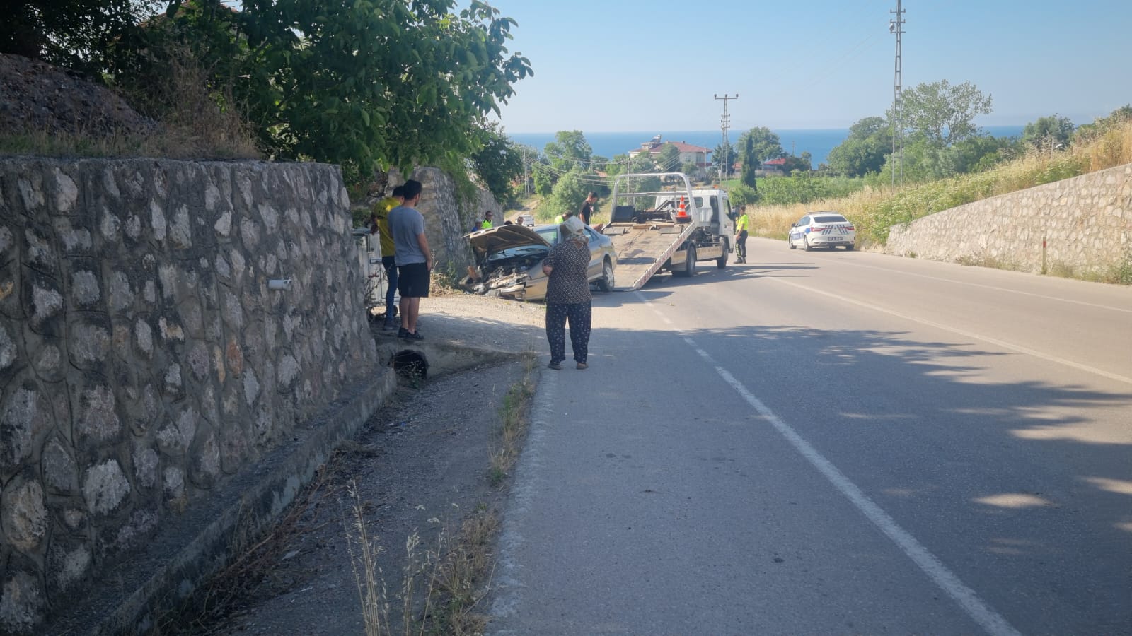 SİNOP’TA KAZA: 1’İ BEBEK 3 YARALI