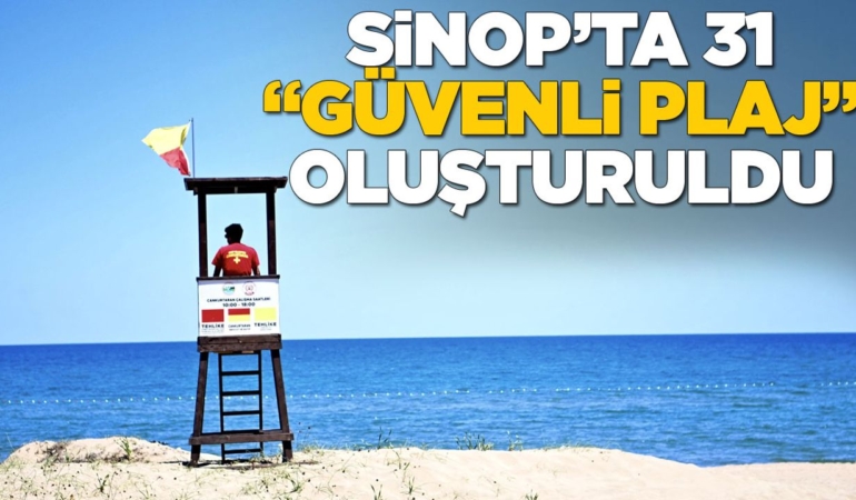 Sinop kıyılarında güvenli yüzme noktaları belirlendi