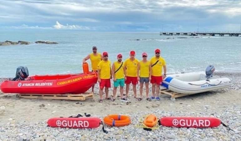 İlçede gümüş bröveye sahip cankurtaranlar görev aldı