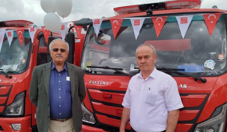 İlçe belediyesine yeni itfaiye aracı kazandırıldı