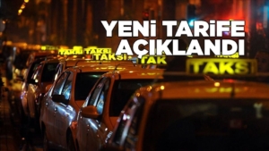 İlçede taksi ücretlerine zam!