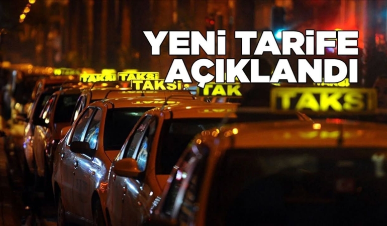 İlçede taksi ücretlerine zam!