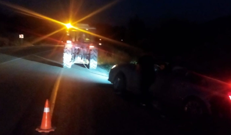 Sinop’ta otomobil su kanalına kaydı