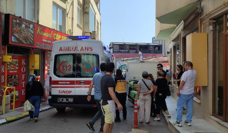 SİNOP’TA TRAFİK KAZASI:1 YARALI