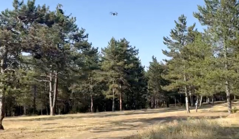 Sinop’ta orman yangınlarına karşı dronlu denetim