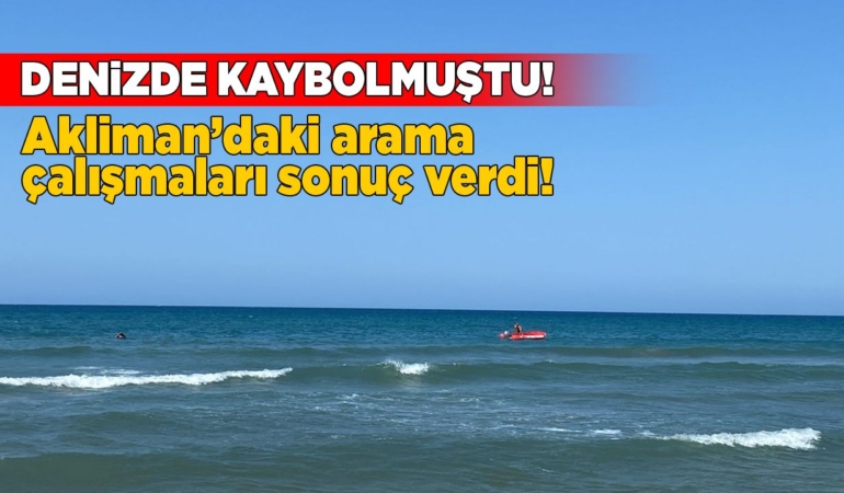 Denizde kaybolan ikinci şahıs bulundu