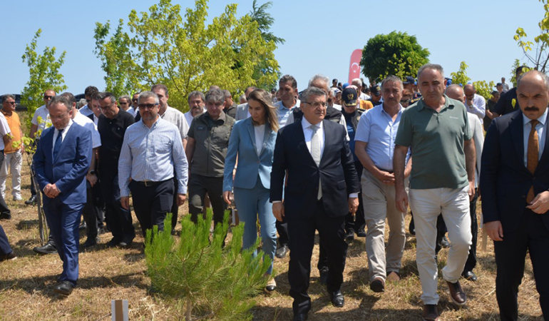 SİNOP’TA ŞEHİT ÖMER CAN AÇIKGÖZ’ÜN ADI HATIRA ORMANINDA YAŞATILIYOR