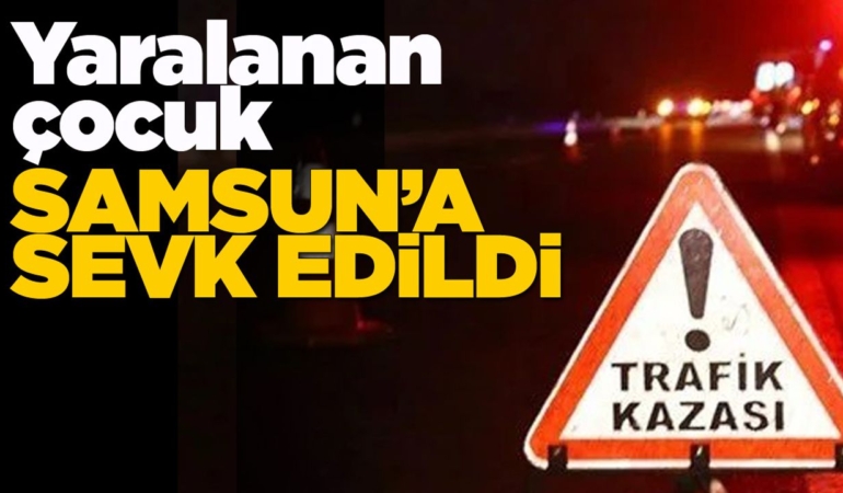 Sinop’ta minibüs 4 yaşındaki çocuğa çarptı