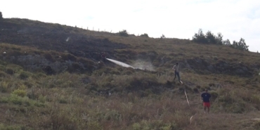 SİNOP’TA MAKİLİK ALANDA ÇIKAN YANGINDA KALAN BİR KADIN İTFAİYE EKİPLERİNCE KURTARILDI