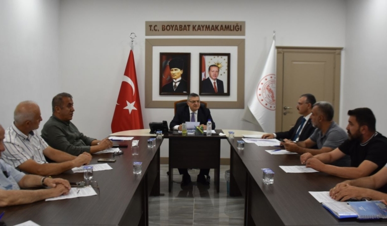 Boyabat OSB Müteşebbis Heyeti toplantısı gerçekleştirildi