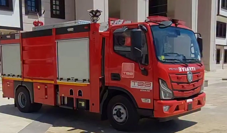 Yeni itfaiye aracı ilçedeki görevine başladı