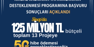 SİNOP’TA KIRSAL KALKINMAYA 56 MİLYON TL HİBE DESTEĞİ