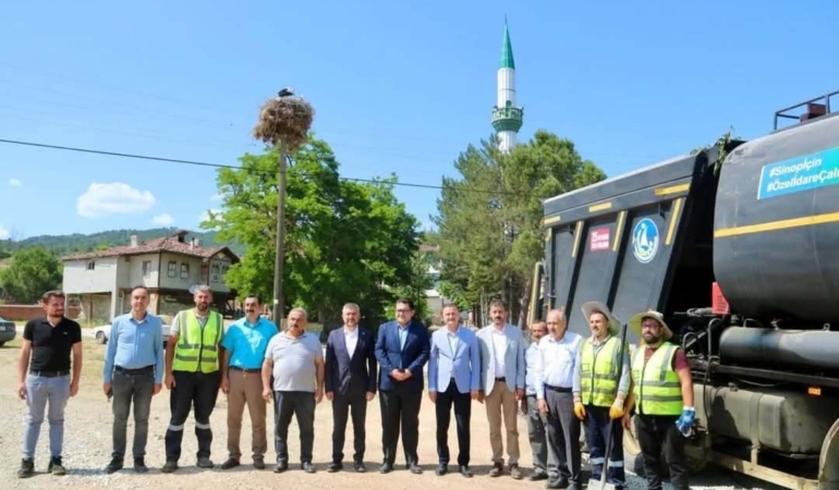 SİNOP’TA ASFALT SEZONU BAŞLADI