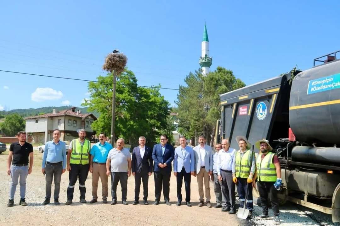 SİNOP’TA ASFALT SEZONU BAŞLADI