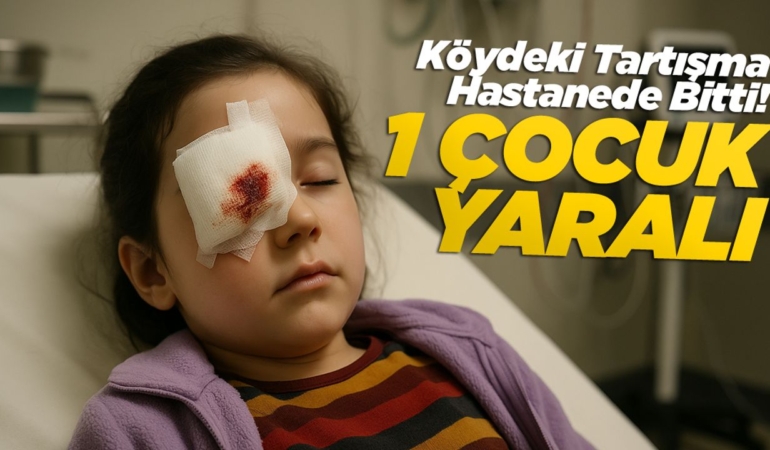 Köydeki olayda küçük çocuk yaralandı