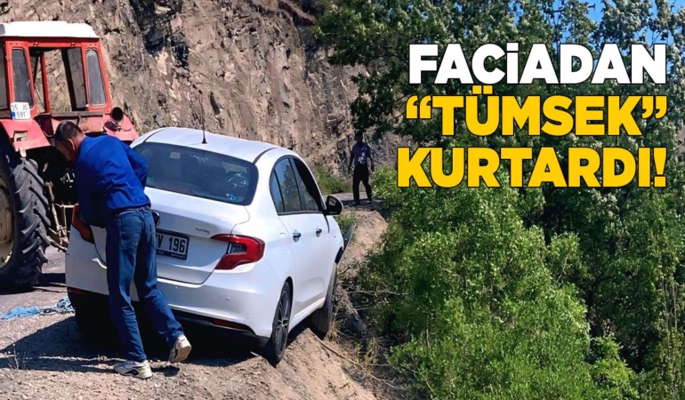 Uçuruma yuvarlanmaktan son anda kurtuldular