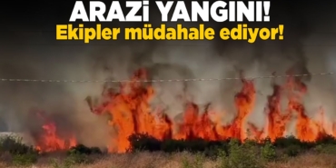 Otluk arazide yangın çıktı