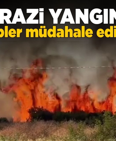 Otluk arazide yangın çıktı