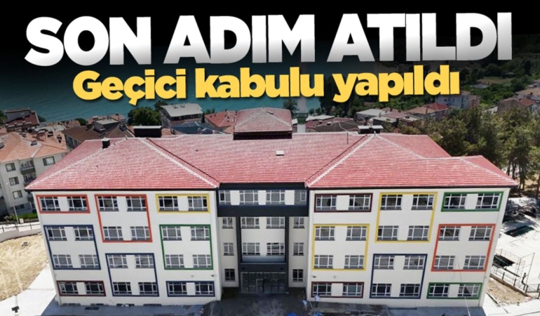 65 milyonluk yatırımda geçici kabul tamam