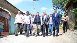 Heyelanda zarar gören altyapıya büyük yatırım!
