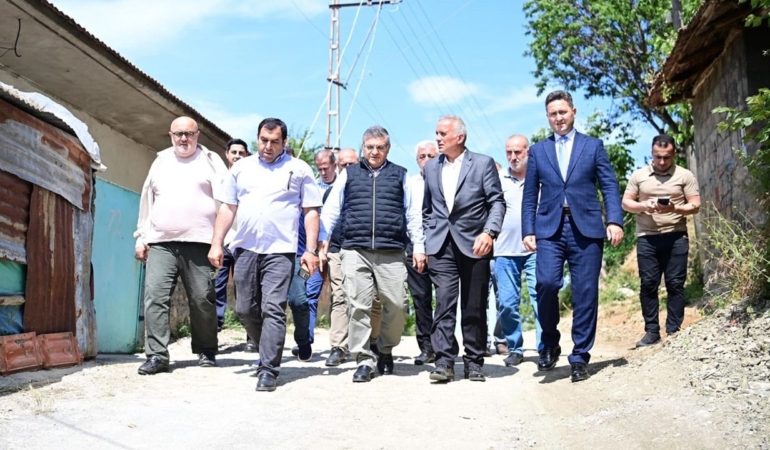 Heyelanda zarar gören altyapıya büyük yatırım!